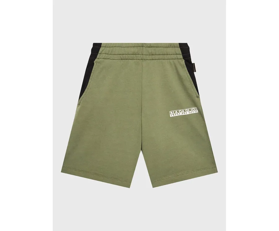 obrazek 1 Napapijri Szorty materiałowe Pinta NP0A4GX8 M Zielony Regular Fit