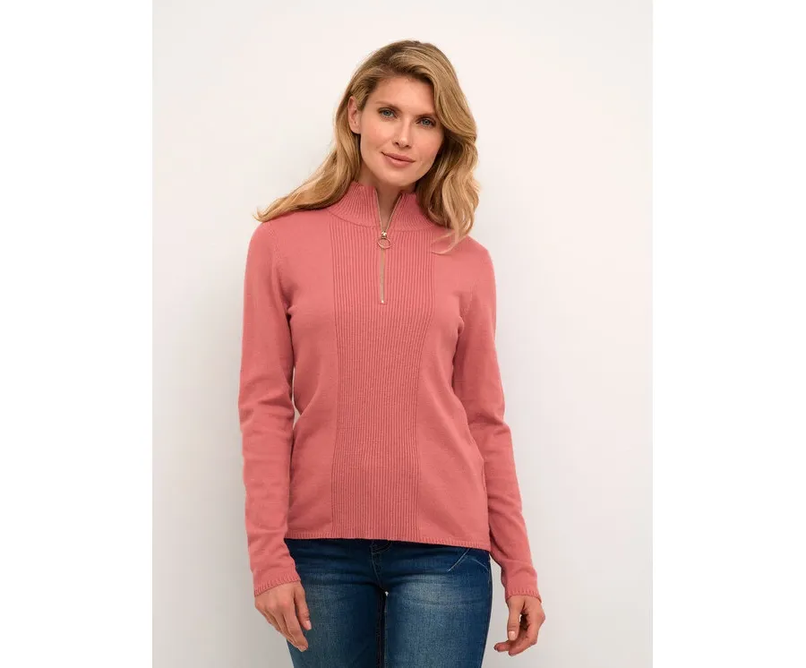 obrazek 1 Cream Sweter Crdela High Neck 10610647 Różowy Straight Fit
