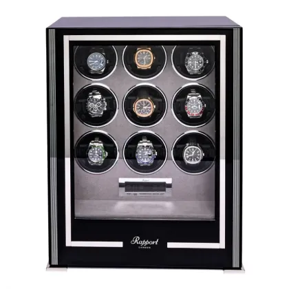 Picture Elegant watch winder for nine watches with a modern design