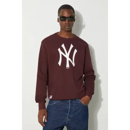 Zdjęcie New Era bluza męska kolor bordowy z nadrukiem NEW YORK YANKEES