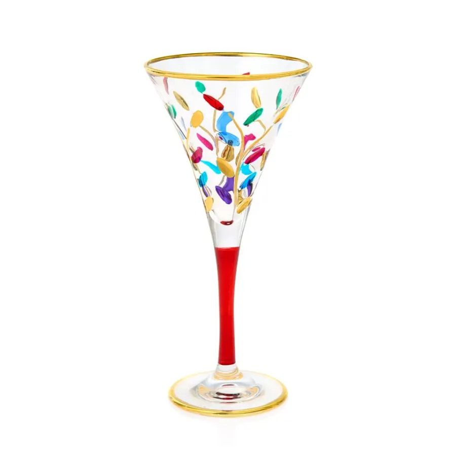 obrazek 1 Artystycznie malowany komplet 6 kieliszków do szampana (210 ml)