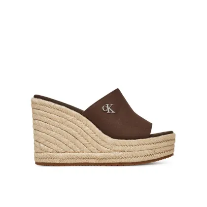 Zdjęcie Calvin Klein Klapki Wedge Rope Slide Mg YW0YW01699 Brązowy