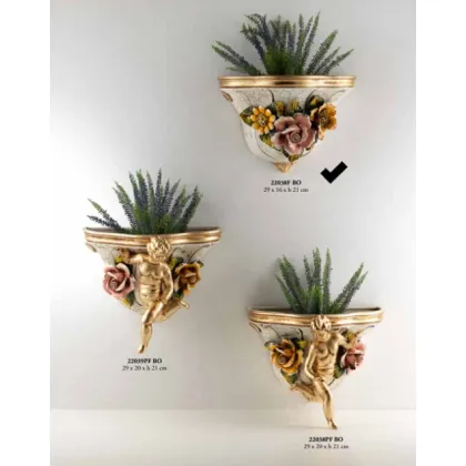 Picture Wall pot with flowers - Valle d'oro Patchi