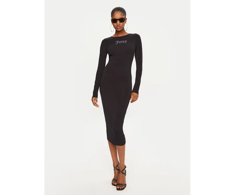 obrazek 1 Juicy Couture Sukienka codzienna Dizzie JCWED24309 Czarny Slim Fit