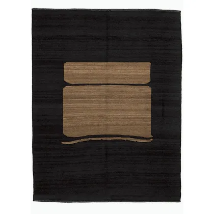 Zdjęcie Designerski prostokątny dywan w kolorze czarnym - Sartori Rugs