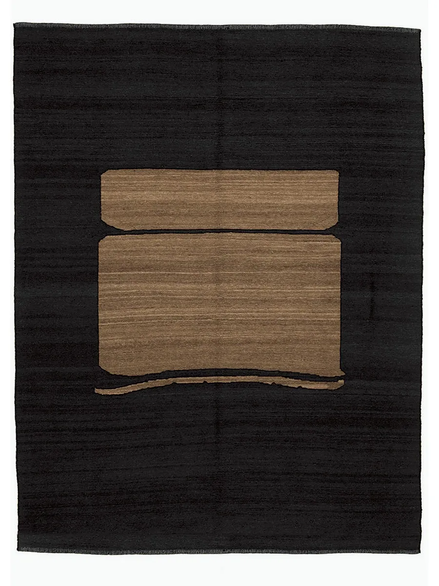 obrazek 1 Designerski prostokątny dywan w kolorze czarnym - Sartori Rugs