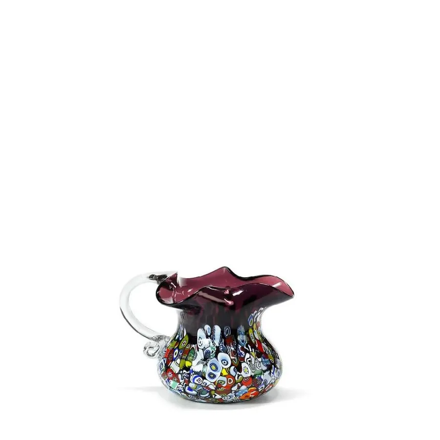obrazek 1 Mały dzbanek z kolorowego szkła murano (10 cm)