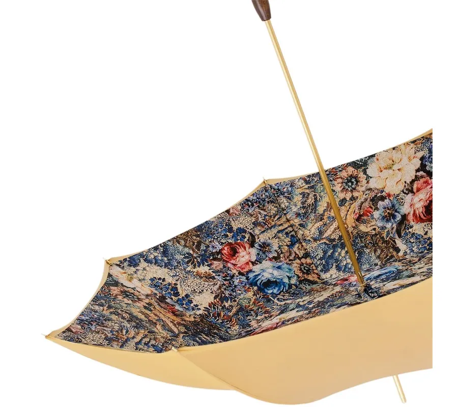 obrazek 6 Stylowy parasol damski w stylu vintage w kolorze beżowym – Pasotti