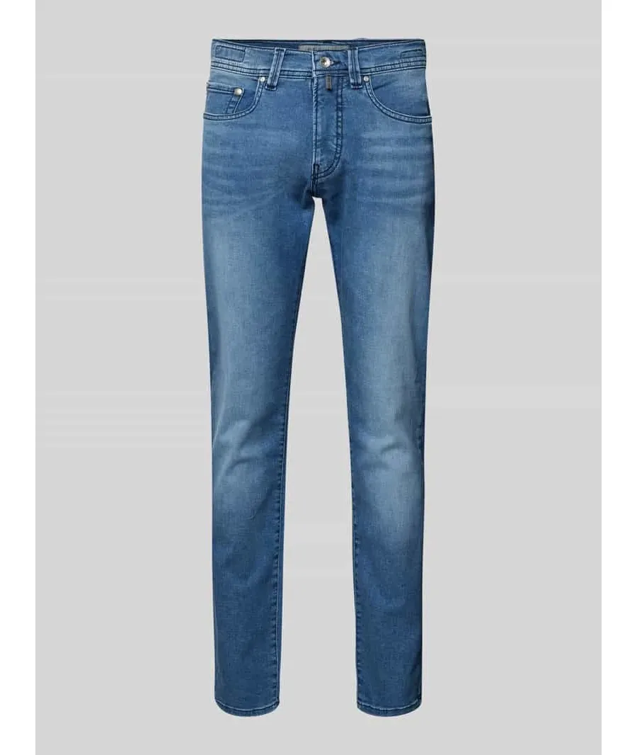 obrazek 1 Jeansy o kroju tapered fit z dodatkiem streczu model ‘Lyon’ — ‘Futureflex’