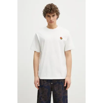 Zdjęcie Kenzo t-shirt bawełniany Pop męski kolor biały z aplikacją FF55TS5284SG.02