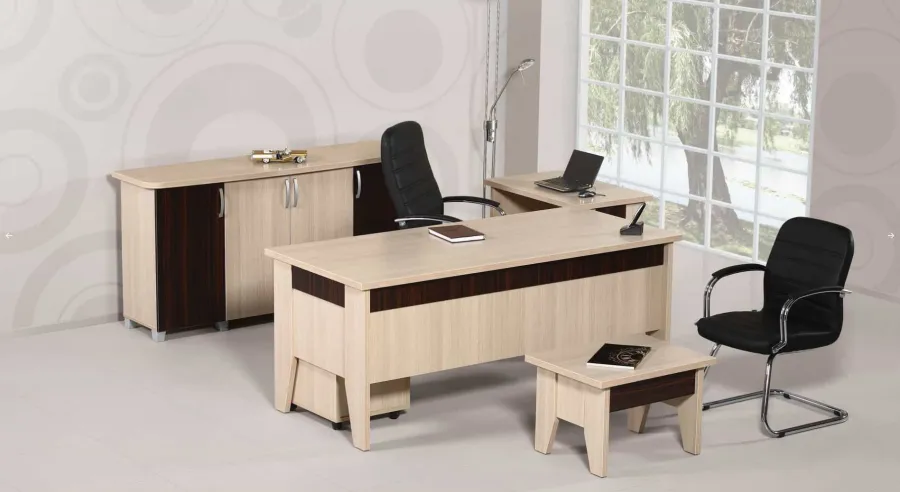 obrazek 2 Elegancki zestaw mebli do nowoczesnego biura i gabinetu – Konfull