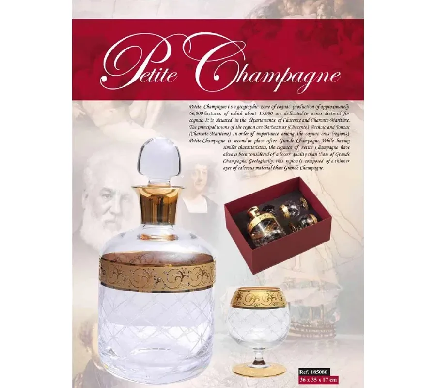 picture 1 Desk Set/Brandy Glass Napoleon