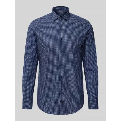 Zdjęcie Koszula biznesowa o kroju slim fit z listwą guzikową