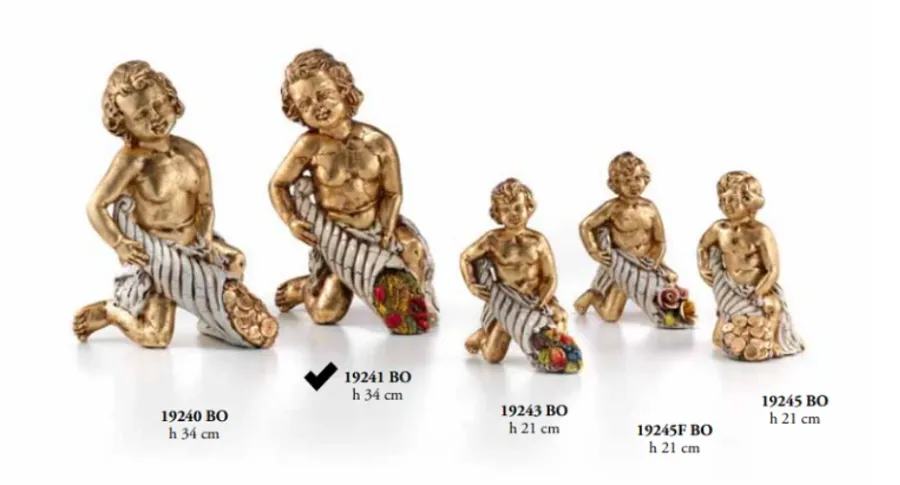 obrazek 1 Średni klasyczny aniołek i róg obfitości -lato - Valle d'oro Patchi
