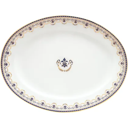 Zdjęcie Talerz owalny z porcelany Mozart 39x30 cm