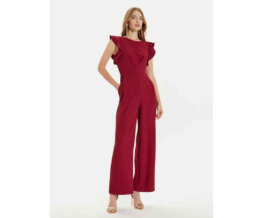 obrazek 1 Rinascimento Kombinezon CFC0119758003 Bordowy Regular Fit