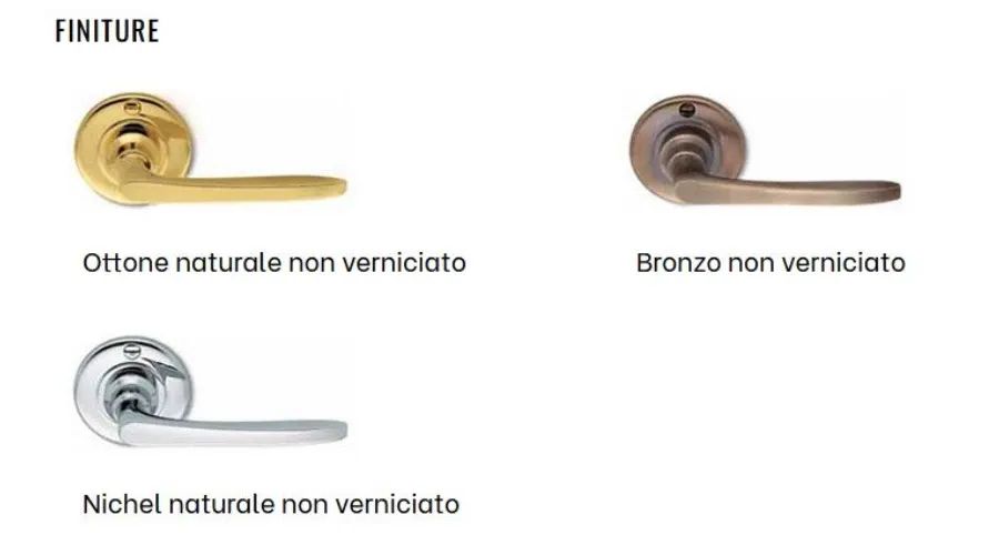 obrazek 2 Elegancka klamka Firenze w 3 wariantach wykończeniowych do drzwi