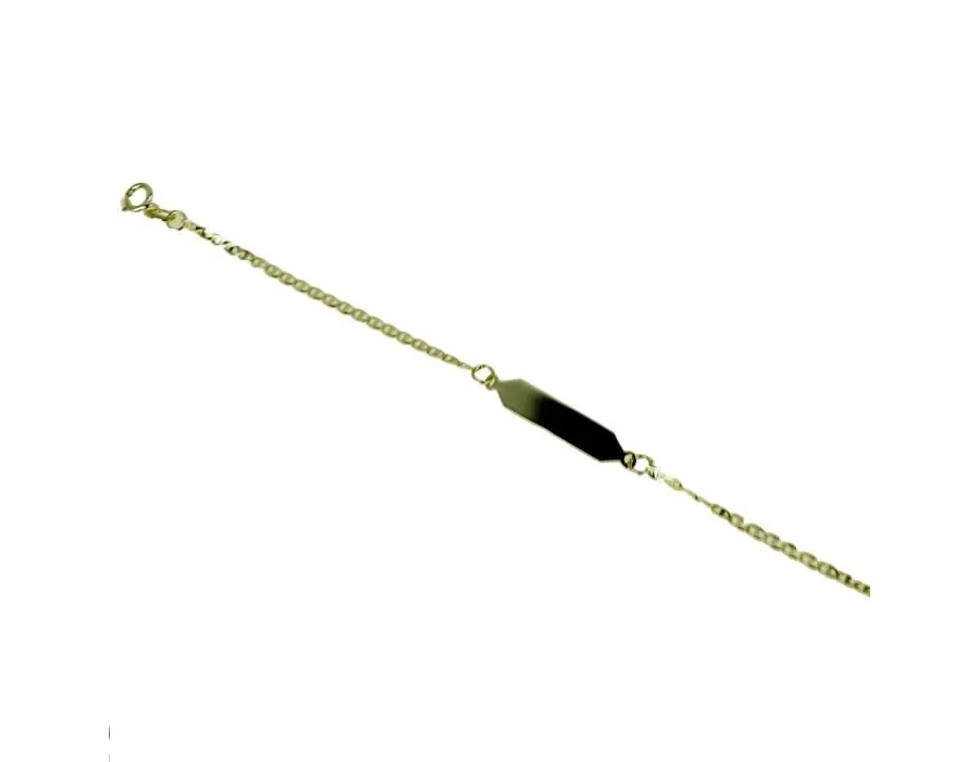 obrazek 1 Bransoletka płytkowa z płaskim krzyżowym łańcuszkiem