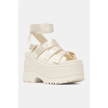 Zdjęcie UGG sandały Goldenrise damskie kolor beżowy na słupku 1167431-JSM