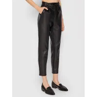 Zdjęcie Vero Moda Spodnie z imitacji skóry Eva 10205737 Czarny Relaxed Fit