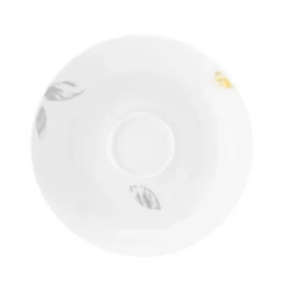 Zdjęcie Luksusowy porcelanowy spodek o szaro złotym zdobieniu – Tettau