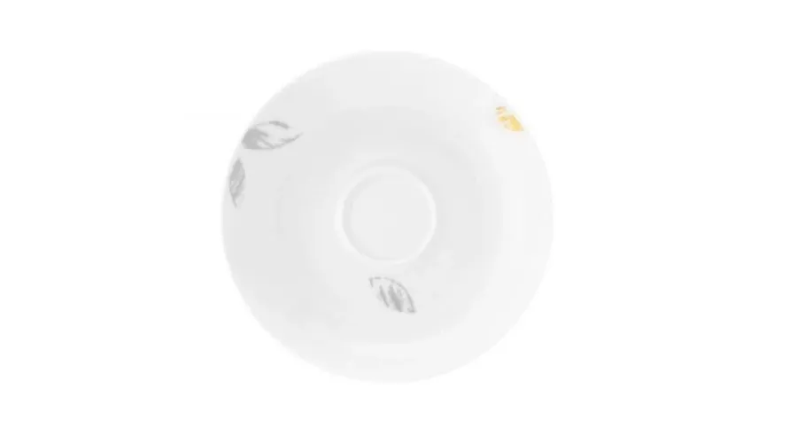 obrazek 1 Luksusowy porcelanowy spodek o szaro złotym zdobieniu – Tettau