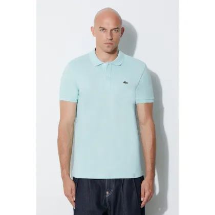Zdjęcie Lacoste polo bawełniane kolor turkusowy