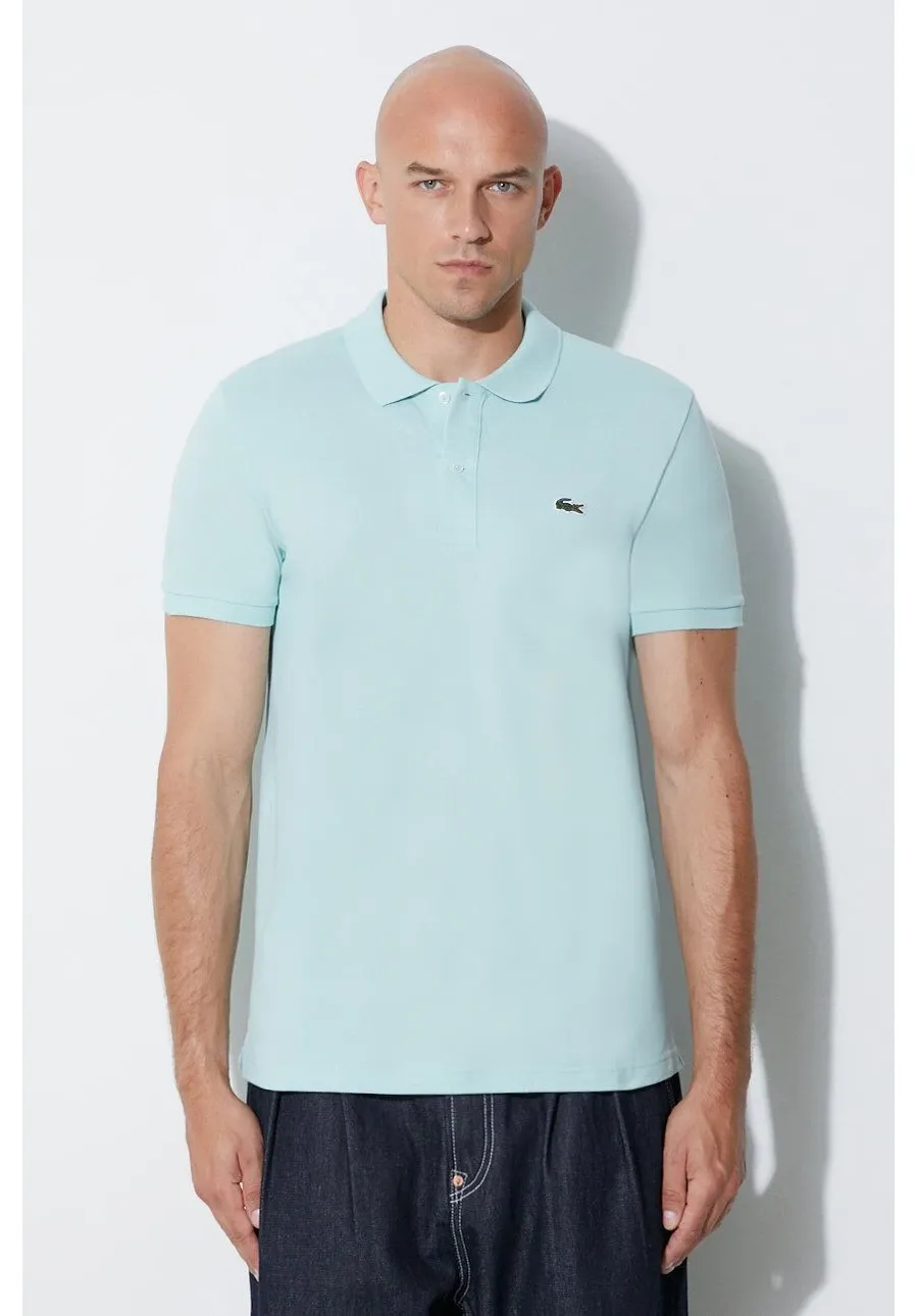 obrazek 1 Lacoste polo bawełniane kolor turkusowy