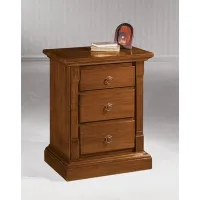 Picture Classic bedside table with 3 drawers from Italy - Zanini