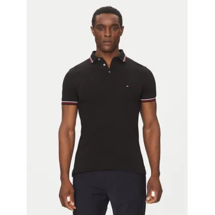 Zdjęcie Tommy Hilfiger Polo Tipped MW0MW37346 Czarny Slim Fit
