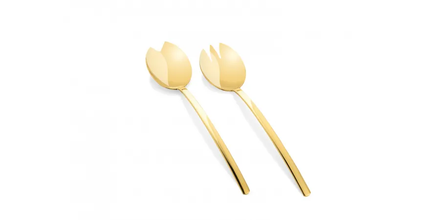 obrazek 4 Oryginalny włoski zestaw 6 widelców do serwowania sałatek Due Oro