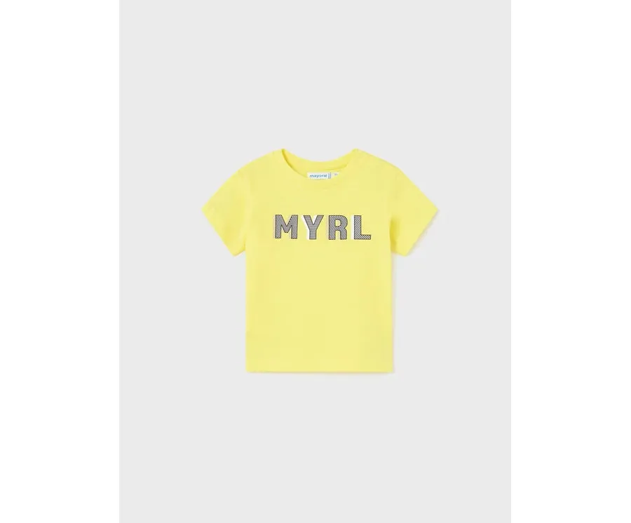 obrazek 1 Mayoral T-Shirt 106 Żółty Regular Fit