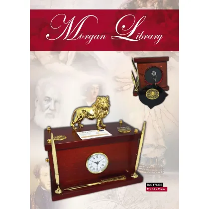 Zdjęcie Piękny przybornik Morgan Library zawierający sejf