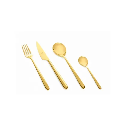 Zdjęcie Włoski 30-elementowy zestaw sztućców Dolce z kolekcji Linea Oro