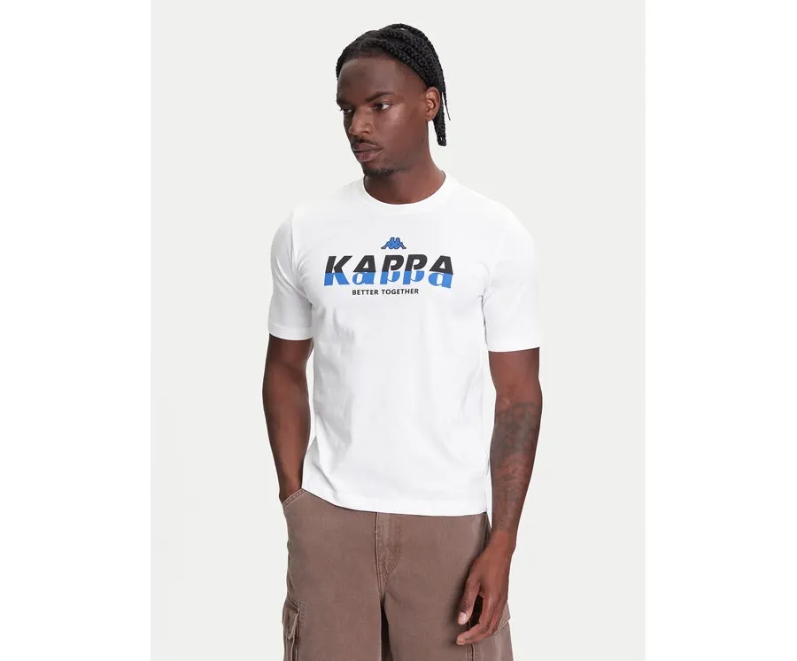 obrazek 1 Kappa T-Shirt 351U8KW 001 Biały Regular Fit
