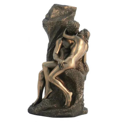 Zdjęcie Figura przedstawiająca parę w akcie pocałunku Auguste Rodin