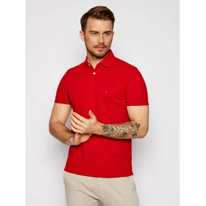 Zdjęcie Tommy Hilfiger Polo 1985 MW0MW17770 Czerwony Regular Fit