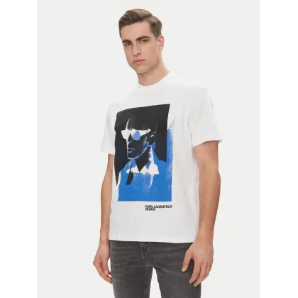 Zdjęcie KARL LAGERFELD T-Shirt A2M17036 Biały Regular Fit