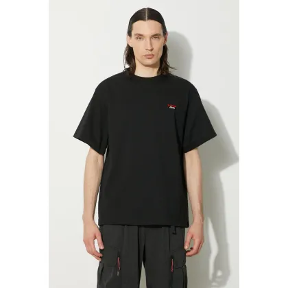 Zdjęcie Nanga t-shirt Eco Hybrid Box Logo Embroidery Tee męski kolor czarny z aplikacją NW2411.1G804.A