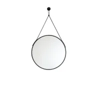 Zdjęcie Luksusowe lustro ze skórzanym paskiem do łazienki - Stilhaus