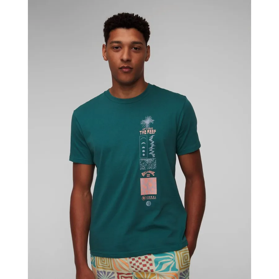 obrazek 1 Niebieski T-shirt Męski Billabong Cg Reef Nursery Ss