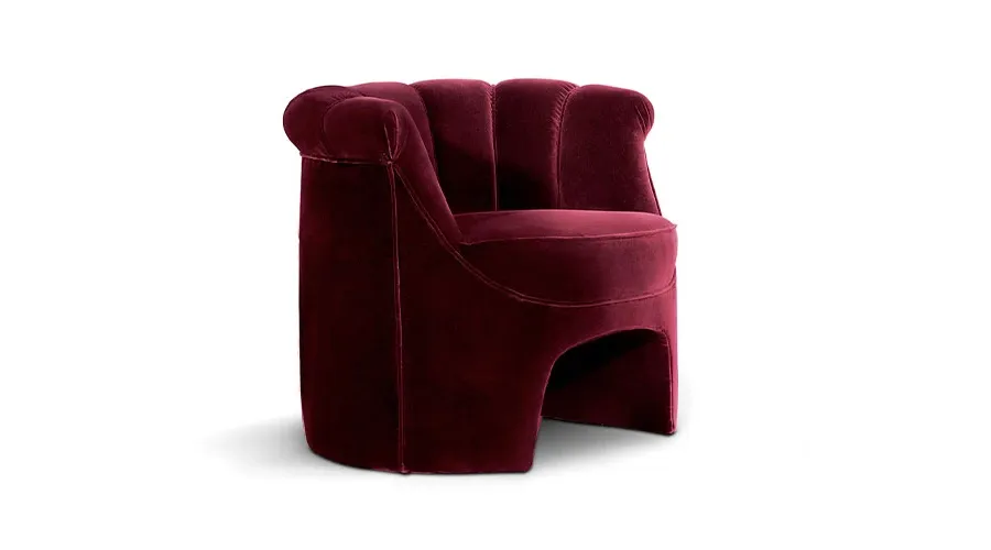 obrazek 2 Piękny portugalski bordowy fotel