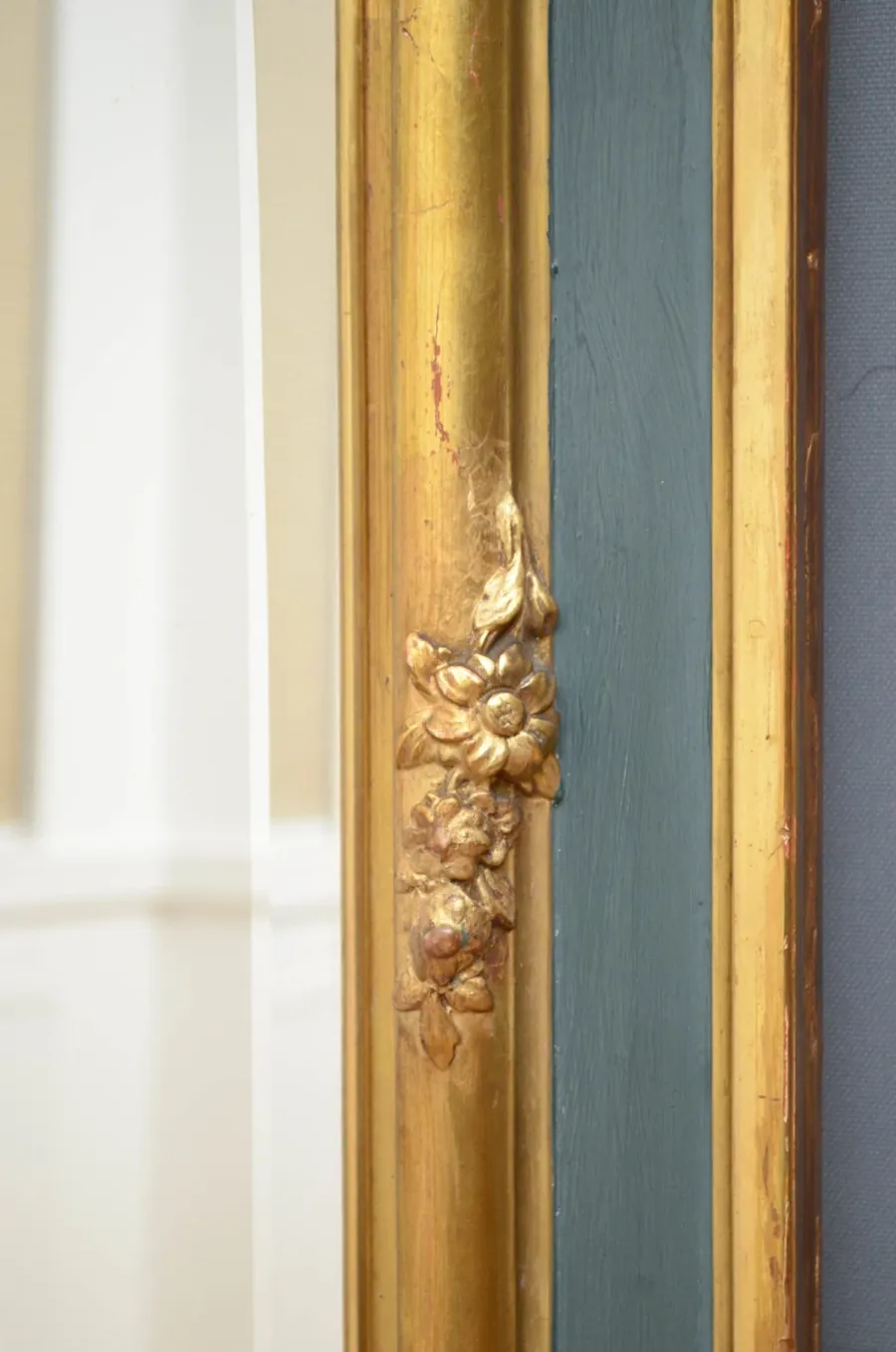 obrazek 6 XIX-wieczne eleganckie lustro stojące lub wiszące w stylu francuskim - antyk