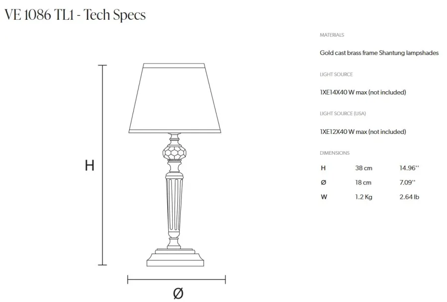 obrazek 2 Klasyczna pozłacana ozdobna lampa na biurko