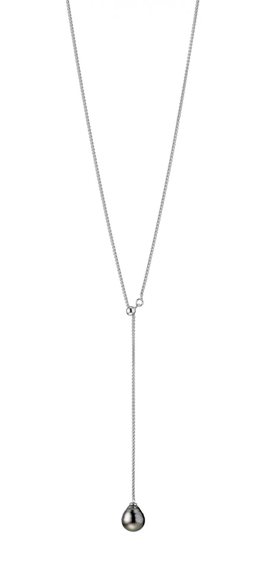 obrazek 1 Stylowy klasyczny naszyjnik z zawieszką z perłą Tahiti wykonany z 925/ srebra