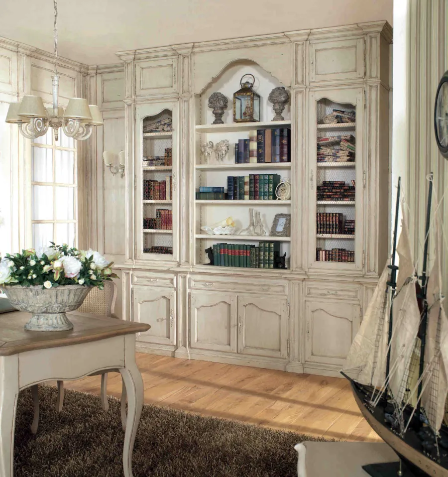 picture 1 Stylish Provence style Avignon bookcase made out of wood - Interiors Italia