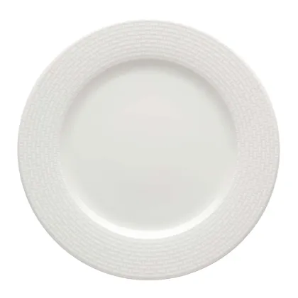 Zdjęcie Porcelanowy talerz deserowy z kolekcji Cesta z białą dekoracją reliefową - Vista Alegre