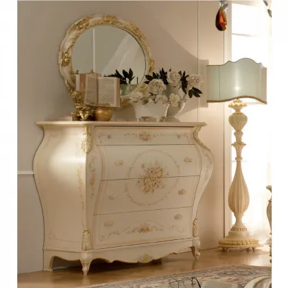 Zdjęcie Luksusowa włoska komoda do sypialni w stylu barokowym