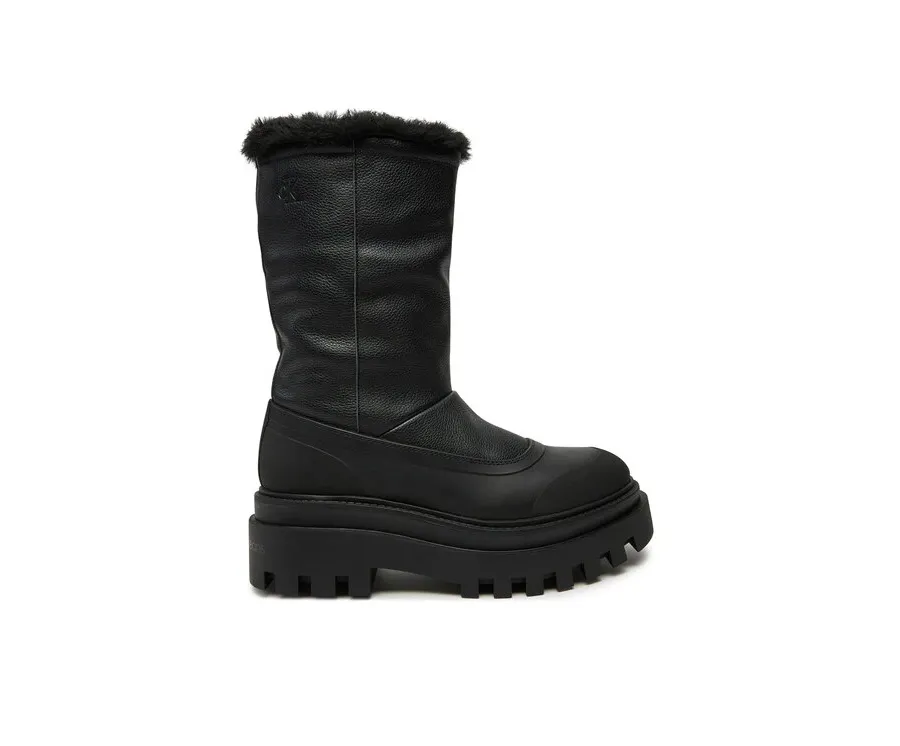 obrazek 1 Calvin Klein Jeans Śniegowce Flatform Chelsea Boot Padded YW0YW01558 Czarny