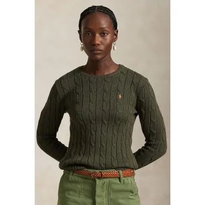 Zdjęcie Polo Ralph Lauren sweter bawełniany kolor zielony 211891640